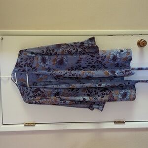 Sensara Floral Print Duster Kimono